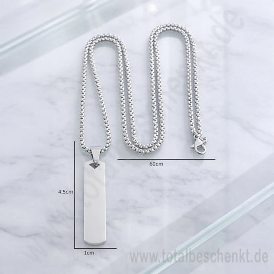 Edle Kette Lang mit Maßen mit Wasserzeichen