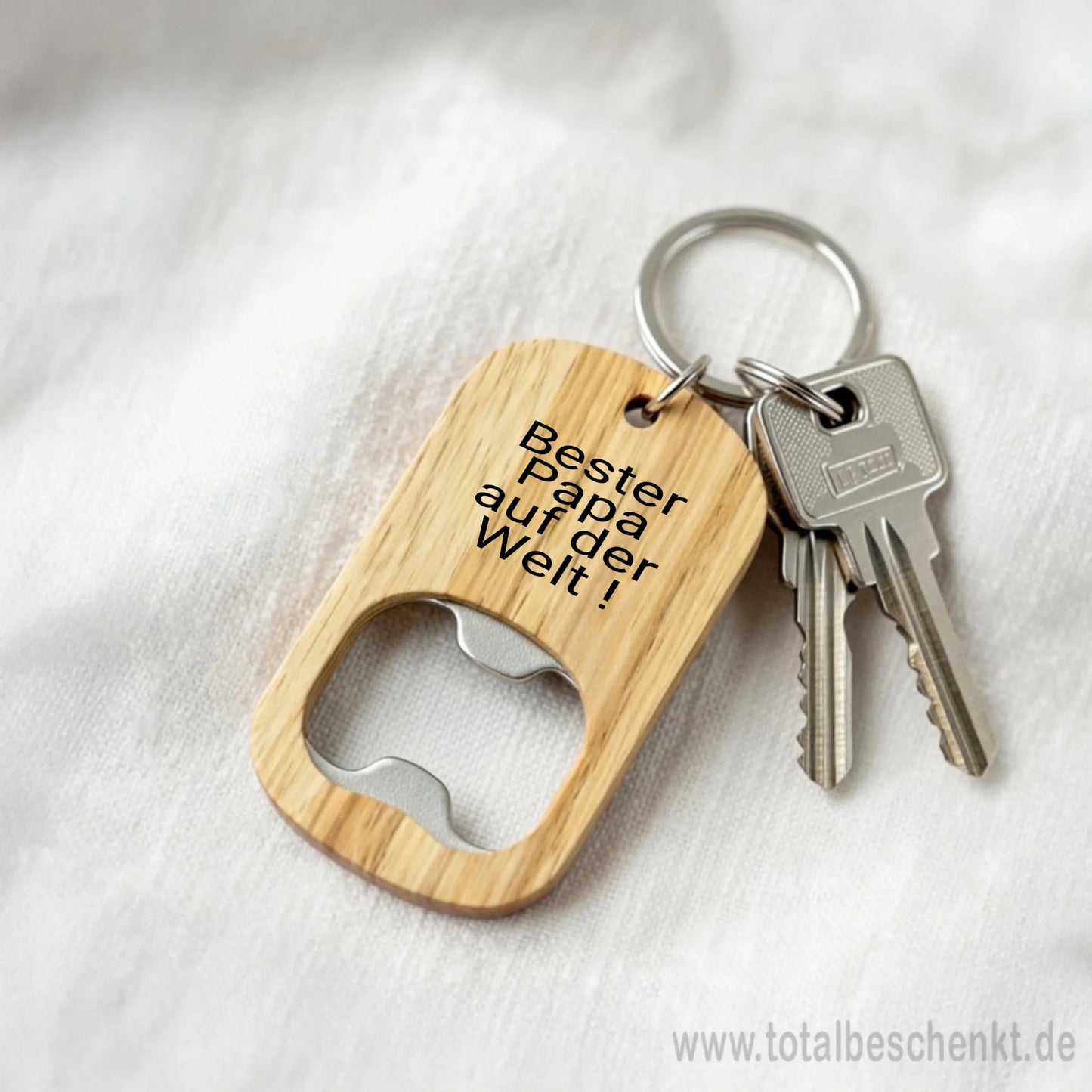 Holz Flaschenöffner mit Gravur2