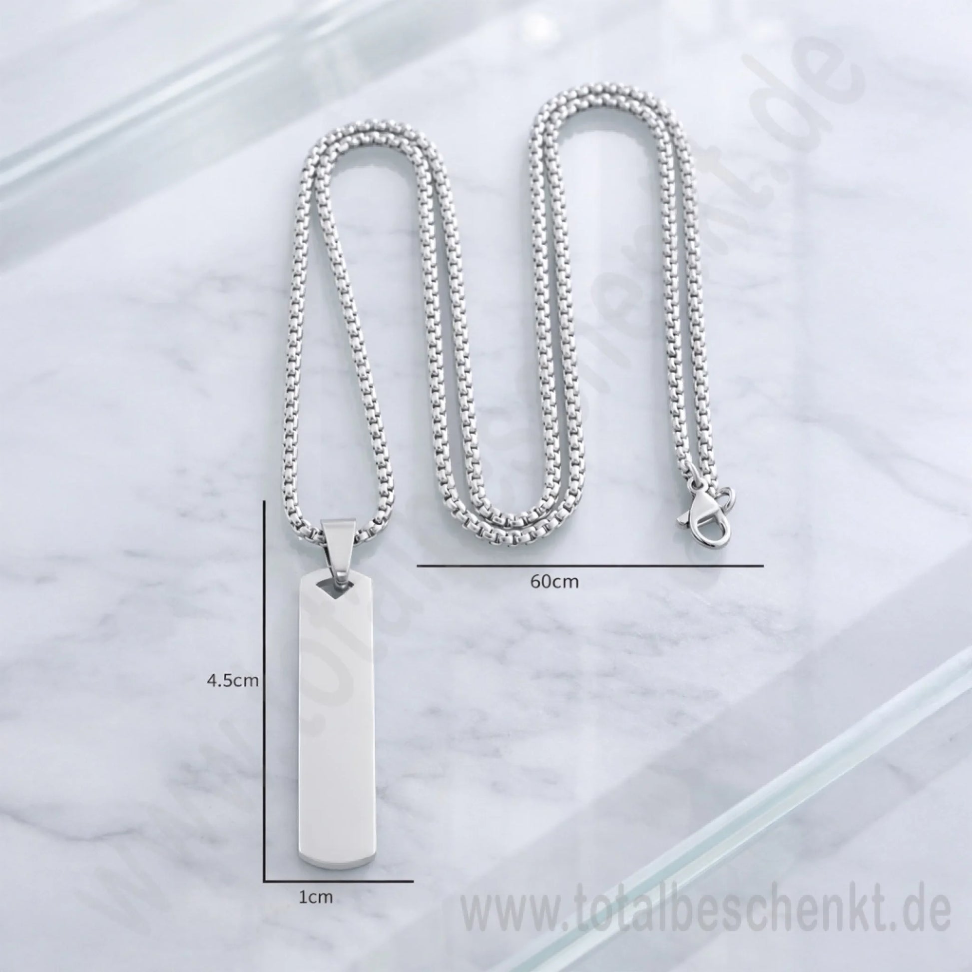 Edle Kette Lang mit Maßen mit Wasserzeichen