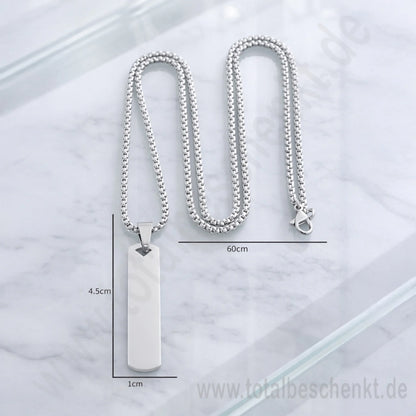 Edle Kette Lang mit Maßen mit Wasserzeichen