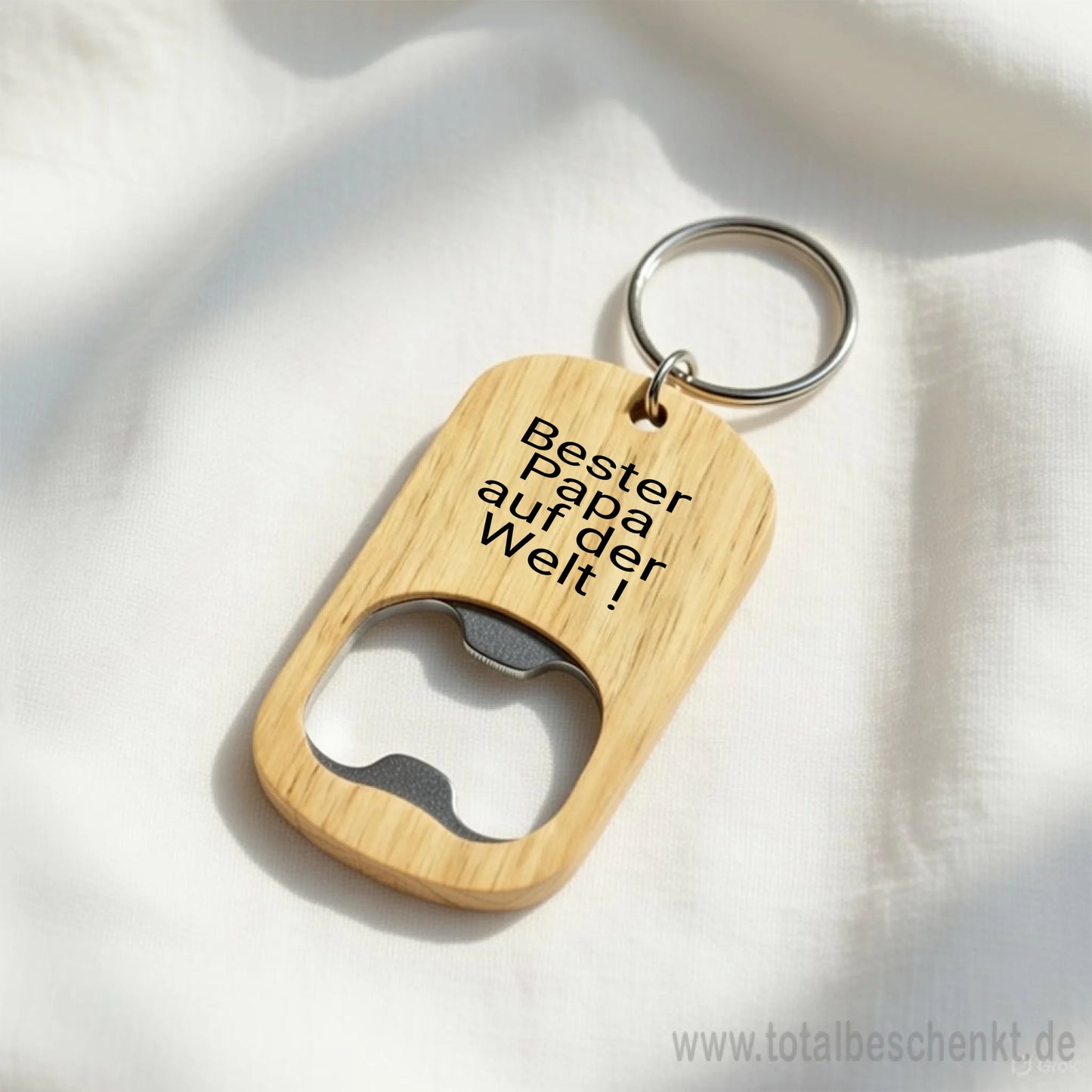 Holz Flaschenöffner mit Gravur