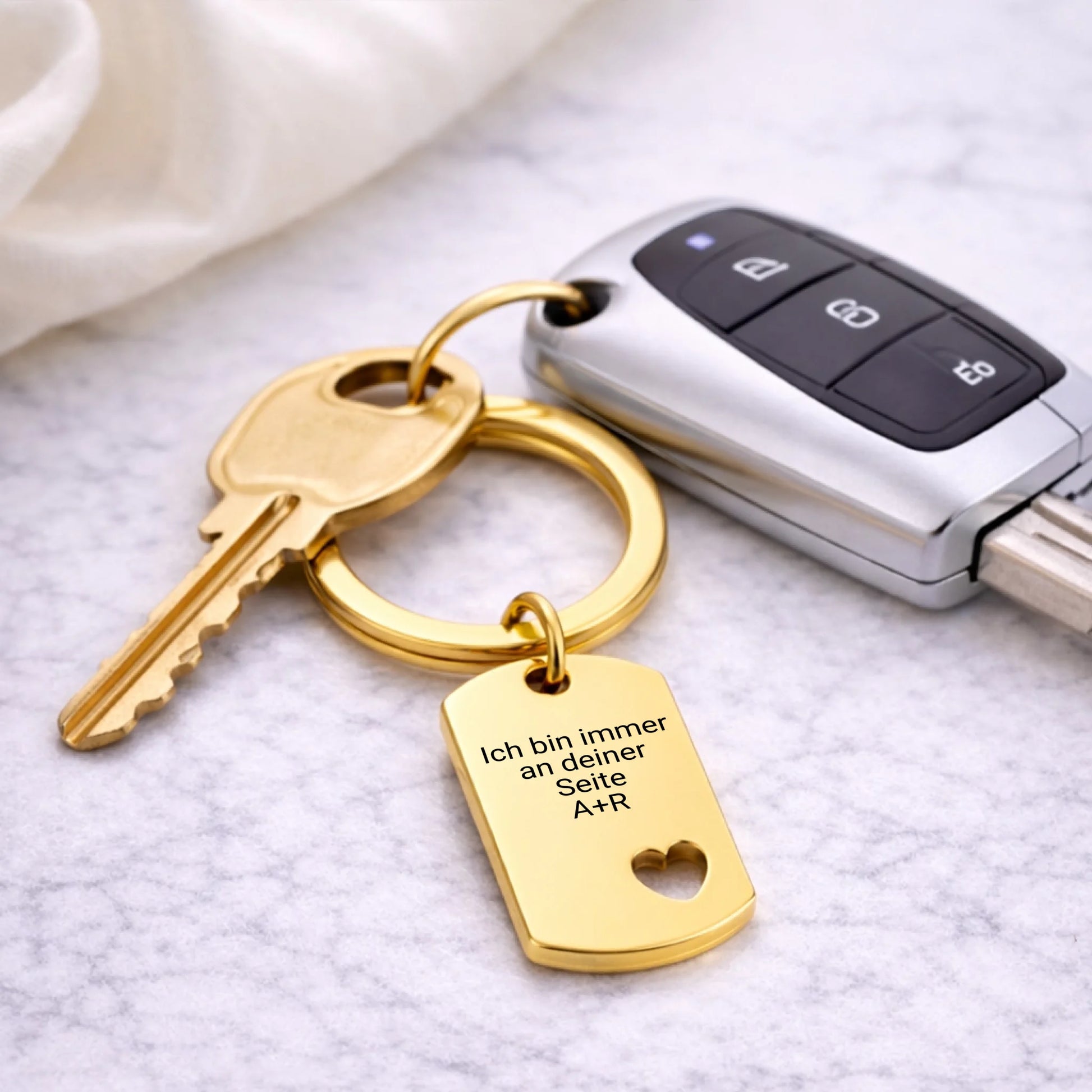 Schlüssel Anhänger mit Herz 3