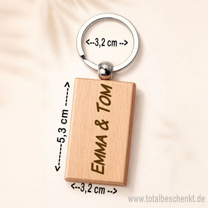 Edler Holz Anhänger Maße