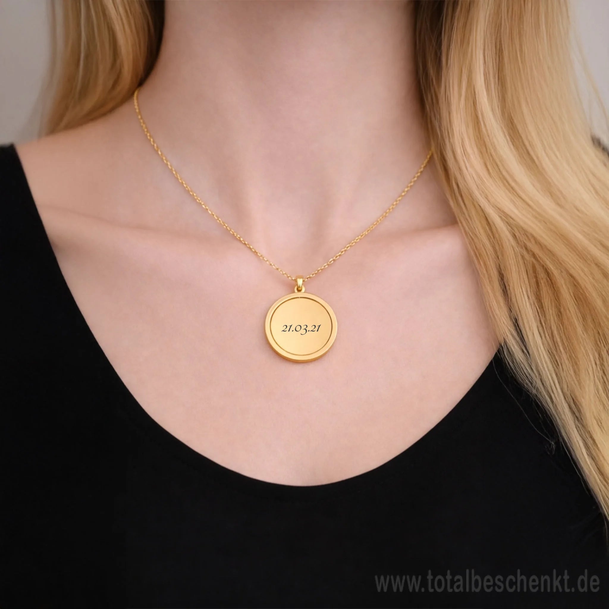 Frauen Kette drehbar GoldModel