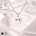 Runde Herrenkette silber Back
