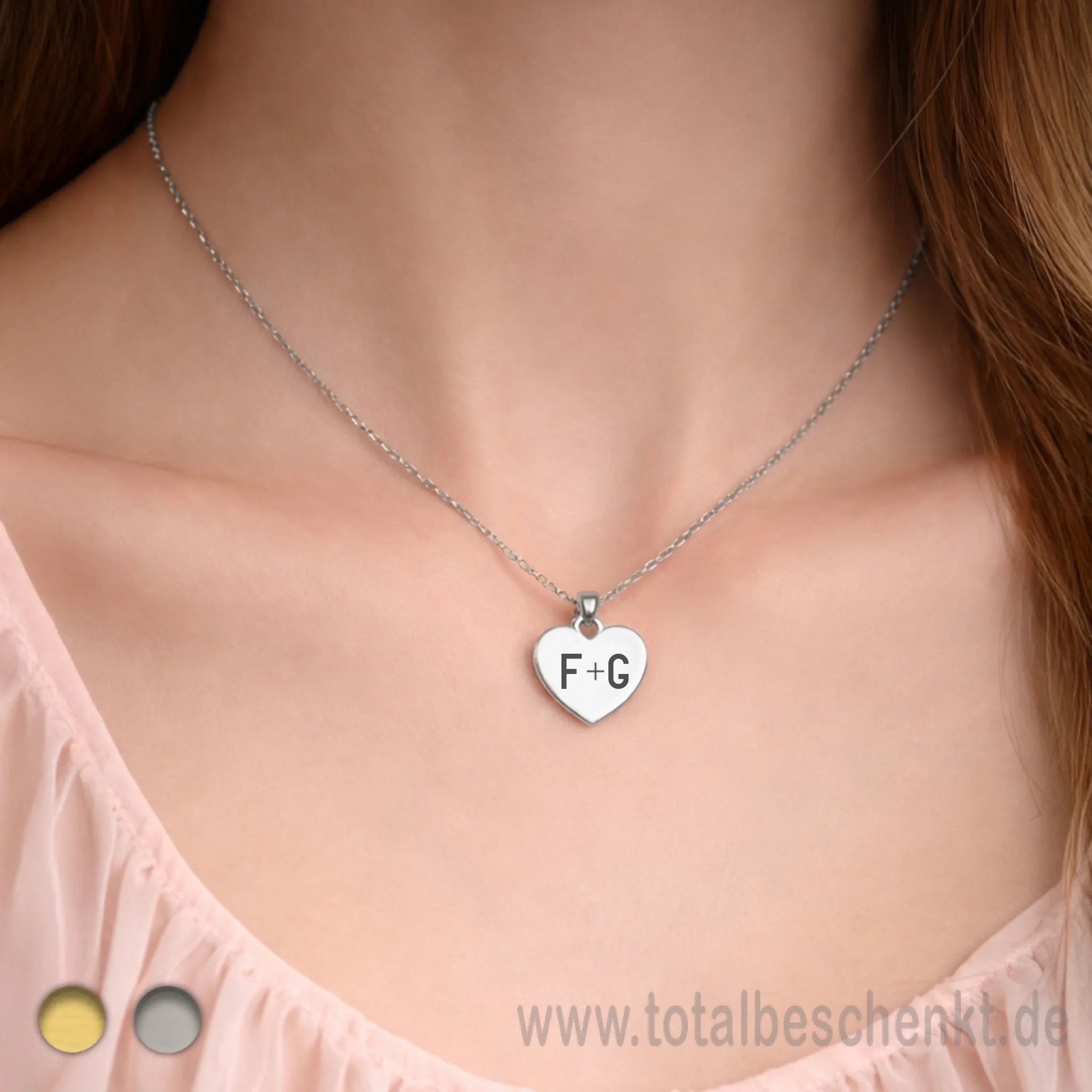 Herzkette Silberan Model