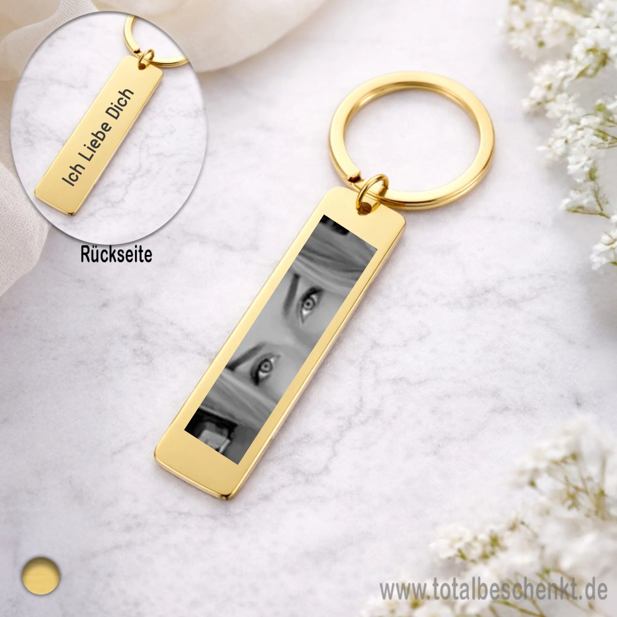 Edler Langschild Anhänger mit Rückseite