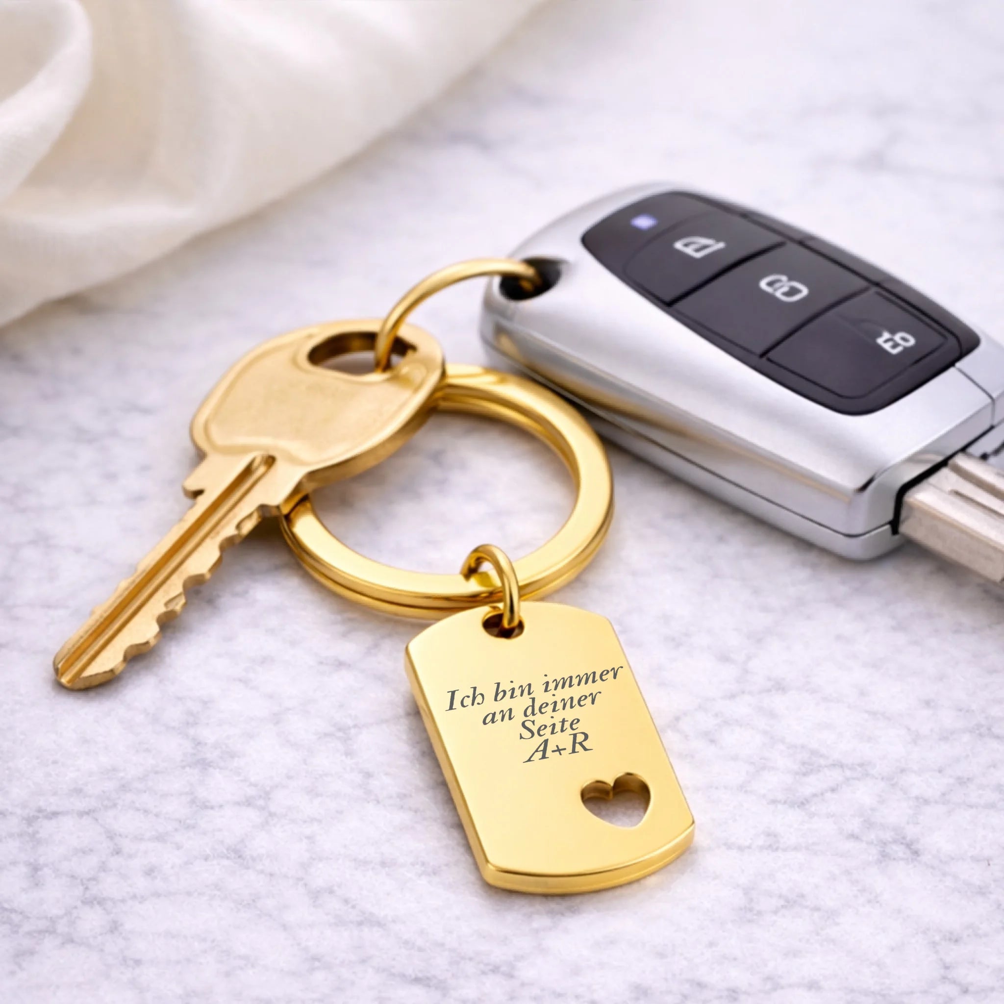 Schlüssel Anhänger mit Herz 3