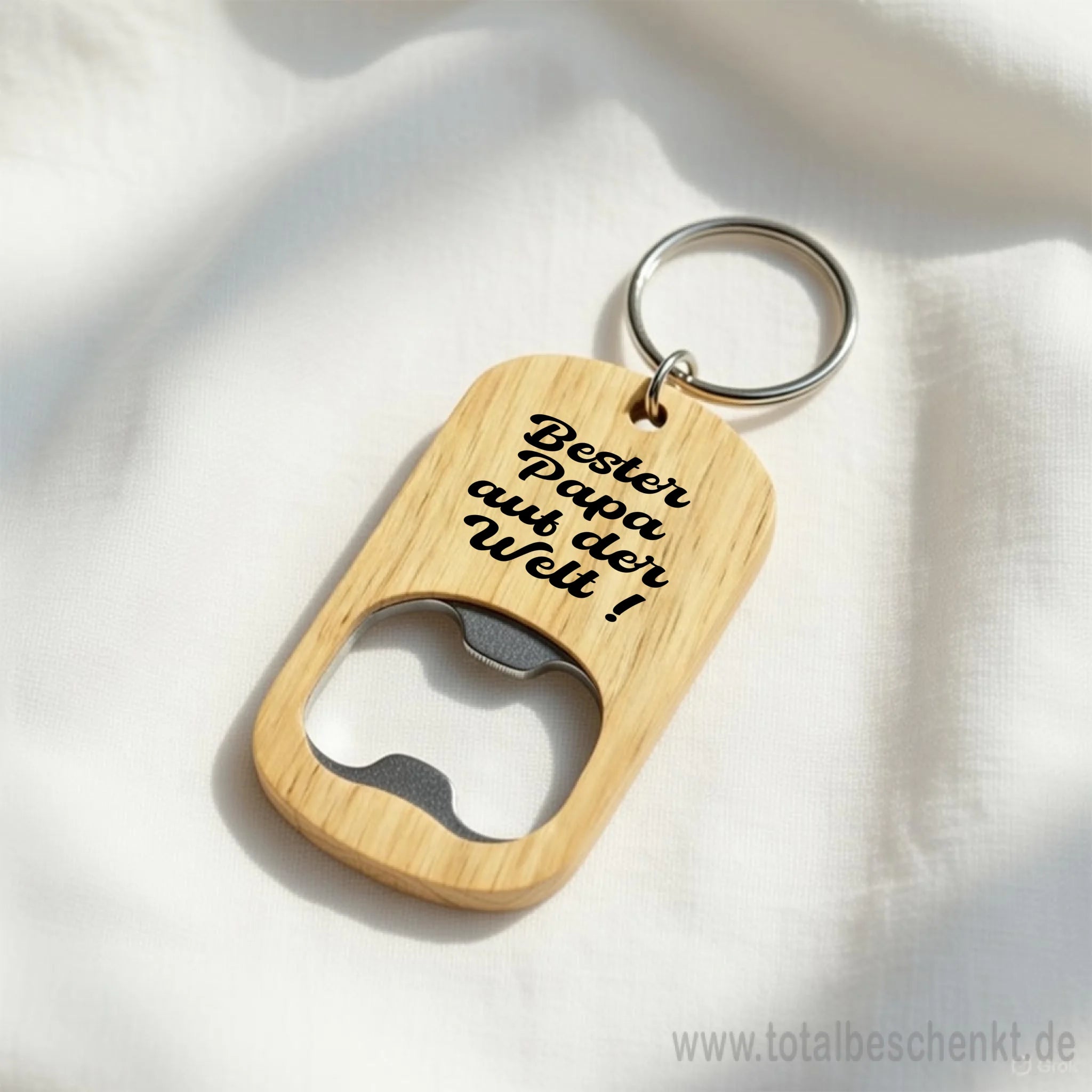 Holz Flaschenöffner mit Gravur