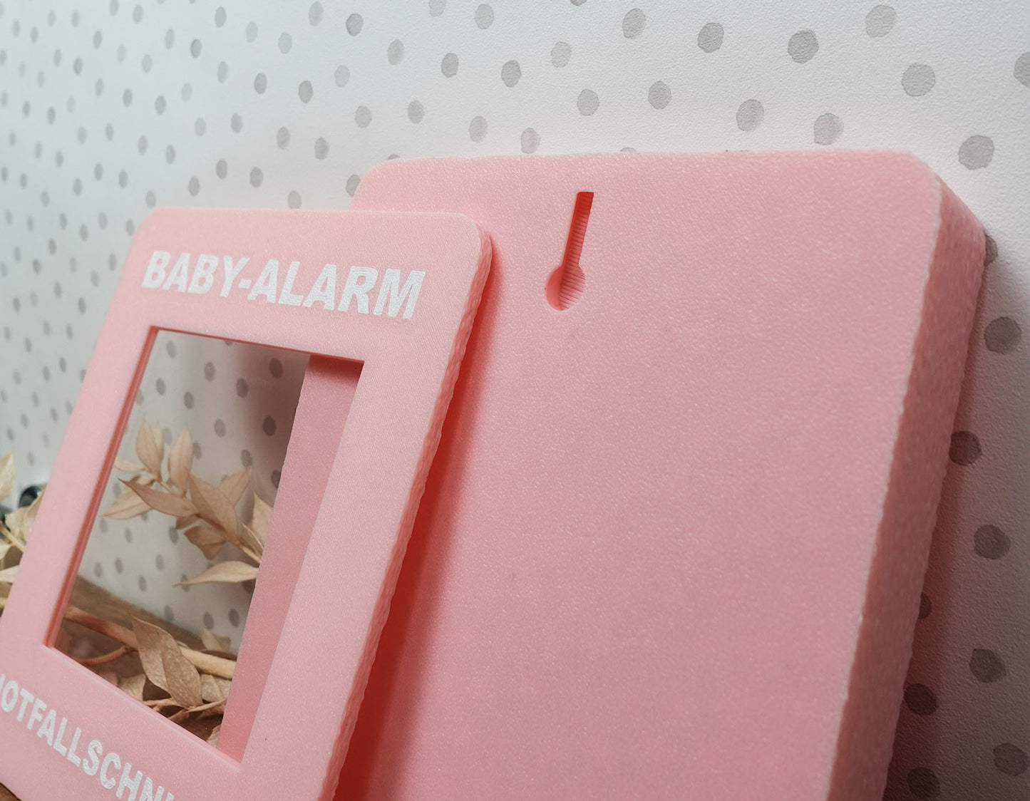 Notfallbox „Baby Alarm“ – Notfallschnuller (Rosa)