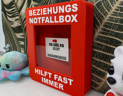 Beziehungs Notfallbox ! Hilft fast immer