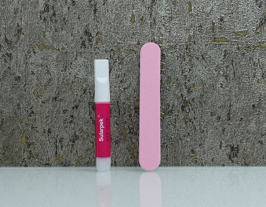 Inhalt: Kleber und Feile